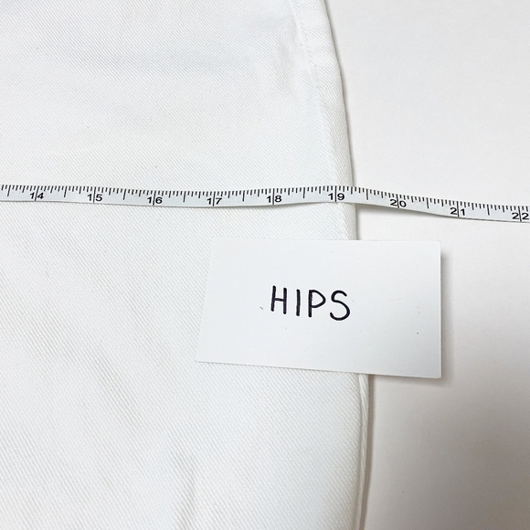 AFRM Luisa Mid Rise Skinny Ankle Jeans 25 0 white 100% cotton distressed - Picture 10 of 12